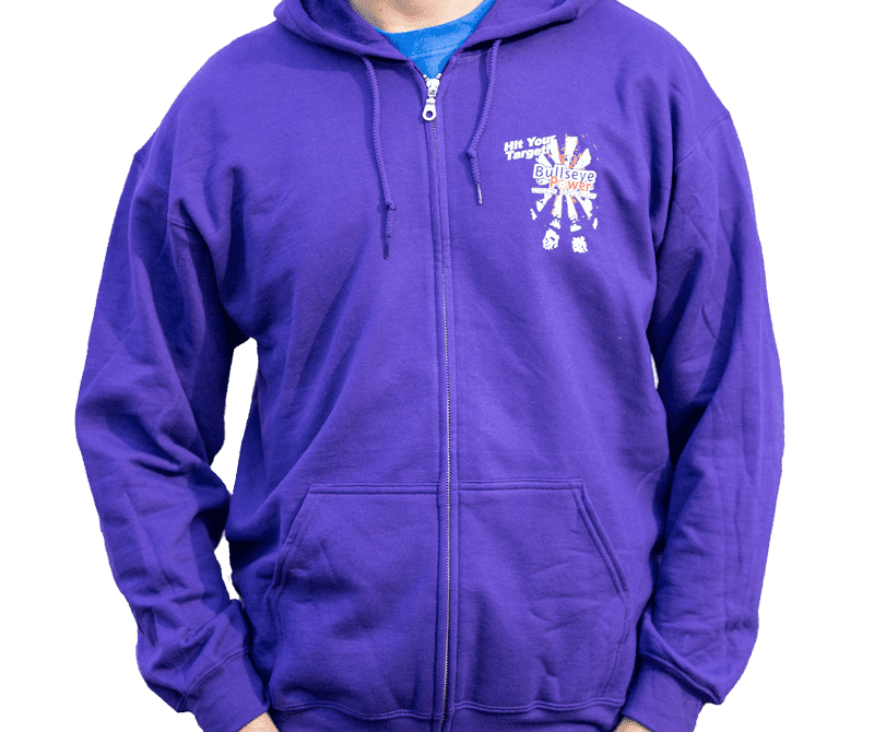 "Hit Your Target" Zip-up Hoodie