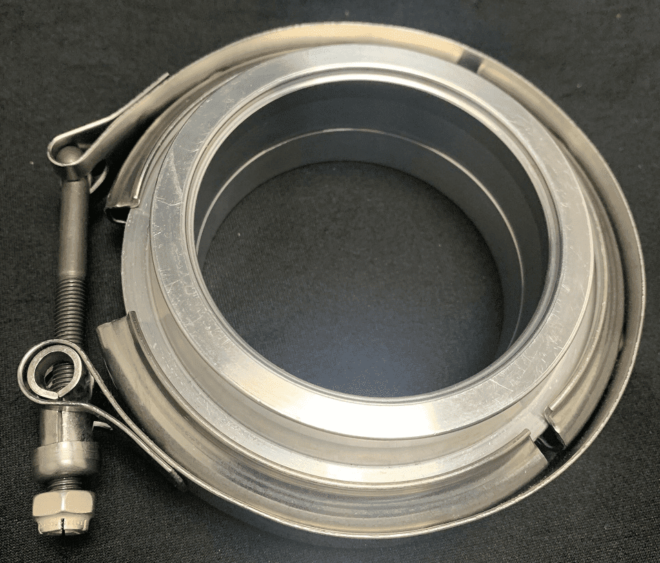 3″-3.5″ Flat Face Aluminum O-Ring V-Band Flange And Clamp