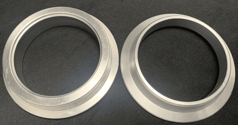 3″-3.5″ Flat Face Aluminum O-Ring V-Band Flange And Clamp