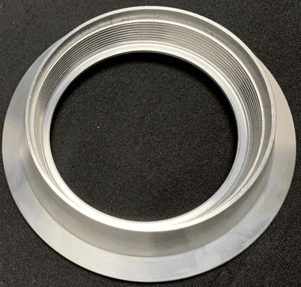 V-Band Flange FLAT FACE Aluminum Weld To Cover For 3″ To 3.5″ Pipe