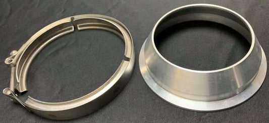 Aluminum V-band Flange And Clamp Kit 5″ To 4″ Outlet