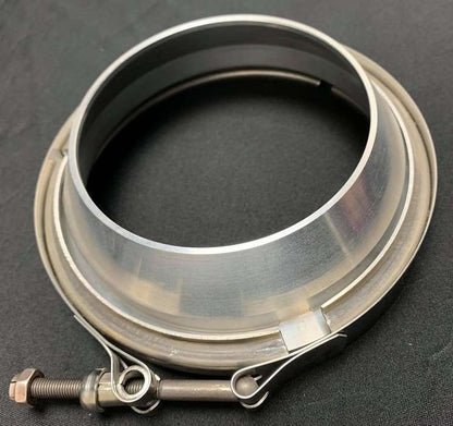 Aluminum V-band Flange And Clamp Kit 5″ To 4″ Outlet