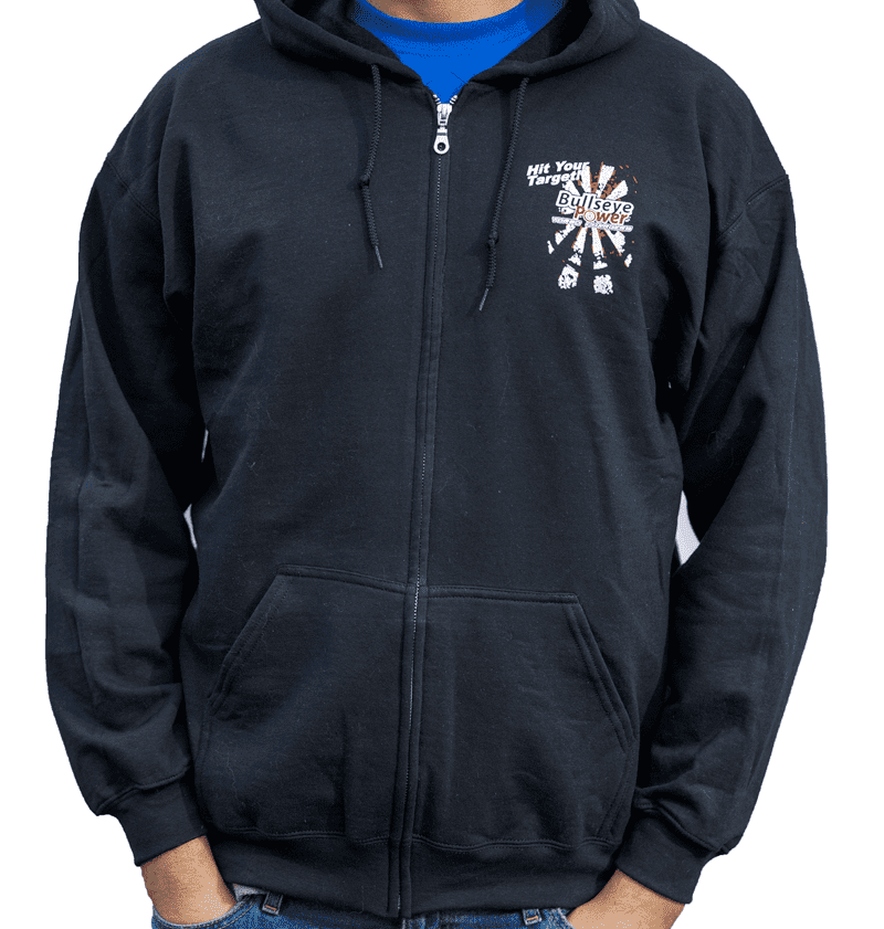 "Hit Your Target" Zip-up Hoodie