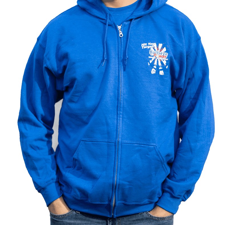 "Hit Your Target" Zip-up Hoodie
