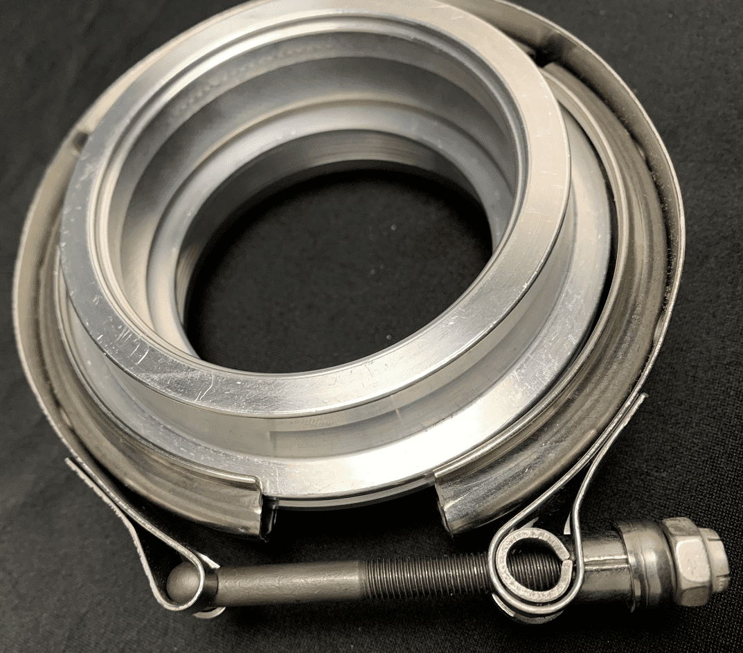 V-Band Flange FLAT FACE Aluminum Threaded for Gen 4 Tunable Cover And Clamp Kit