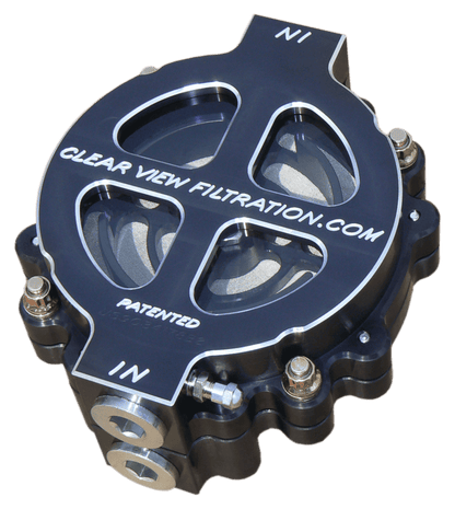 6″ Hi-Flow Oil Filter Assembly (Black or Machined)